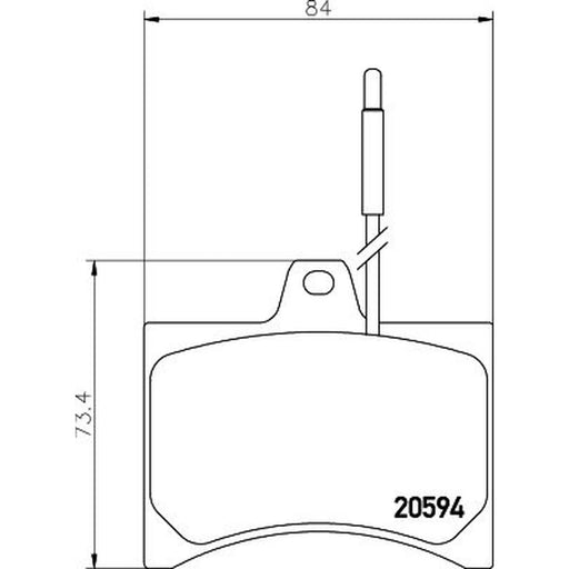Mintex Front Brake Pad Set MDB1155