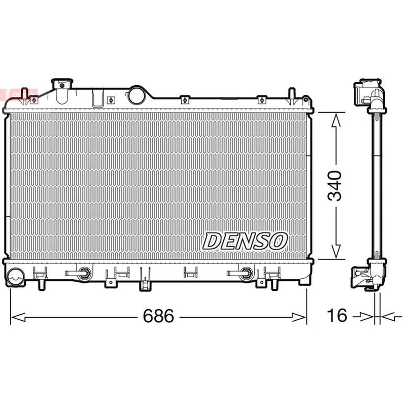 Denso Engine Radiator DRM36024