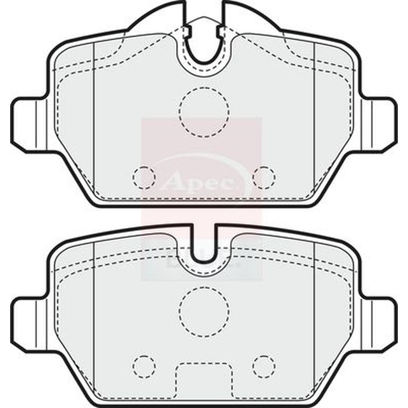 Apec Rear Brake Pad Set PD3150
