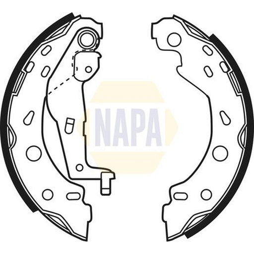 NAPA Brake Shoe Set Axle Kit NBS1040