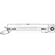 Borg & Beck Brake Hydraulic Hose Line Rear Right BBH8076