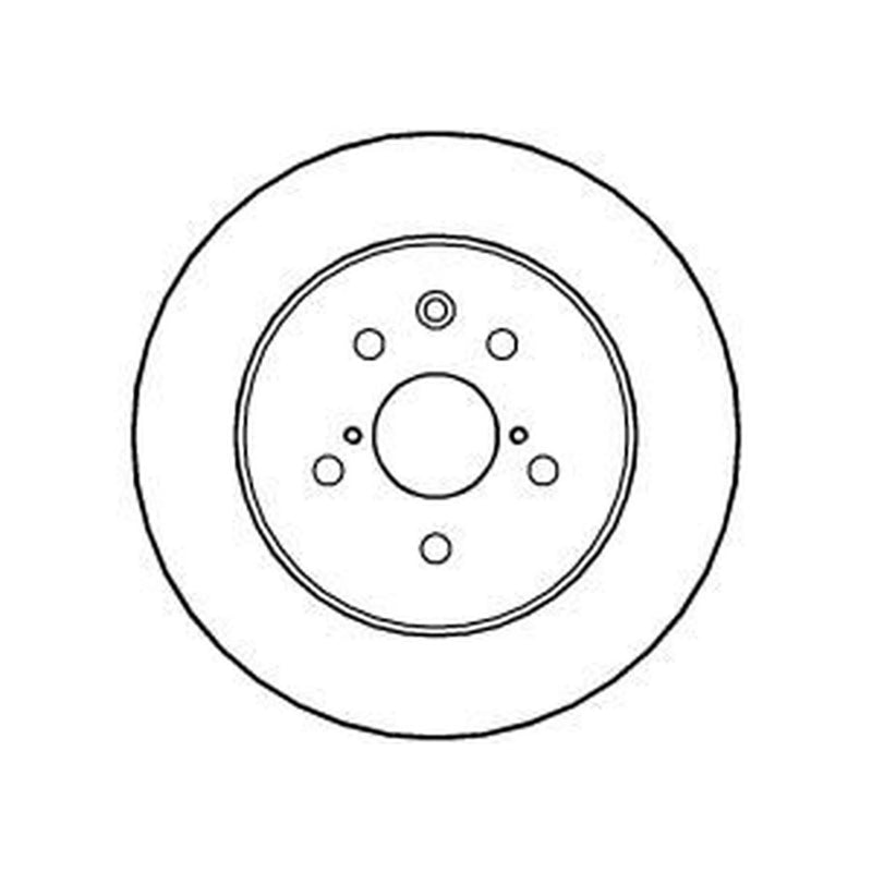 Abtex 2 x Solid Rear Brake Discs BD878S