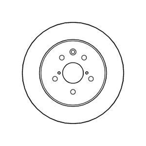 Abtex 2 x Solid Rear Brake Discs BD878S