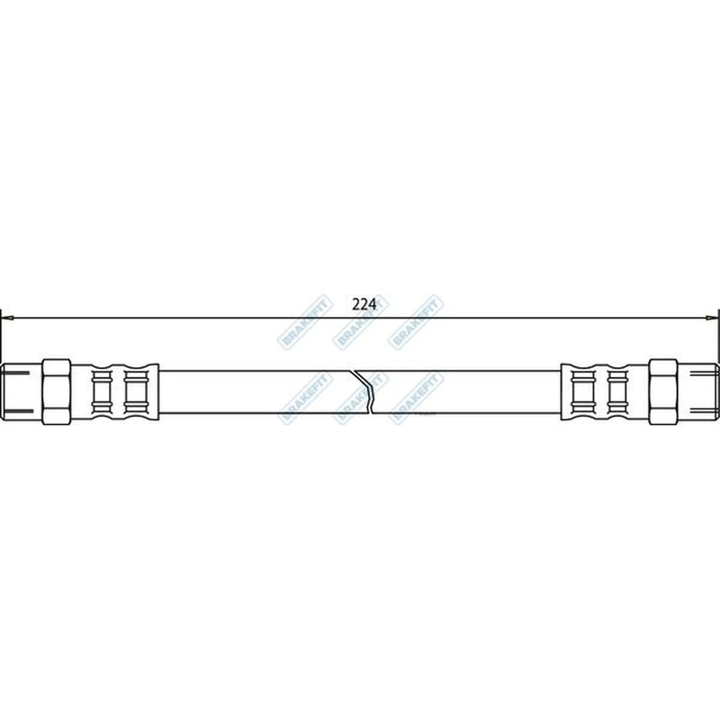 Apec Brake Hydraulic Hose Line Rear BHO4021