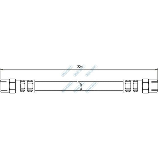 Apec Brake Hydraulic Hose Line Rear BHO4021