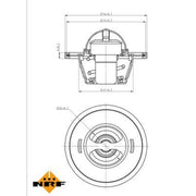 NRF Thermostat,Coolant 725156