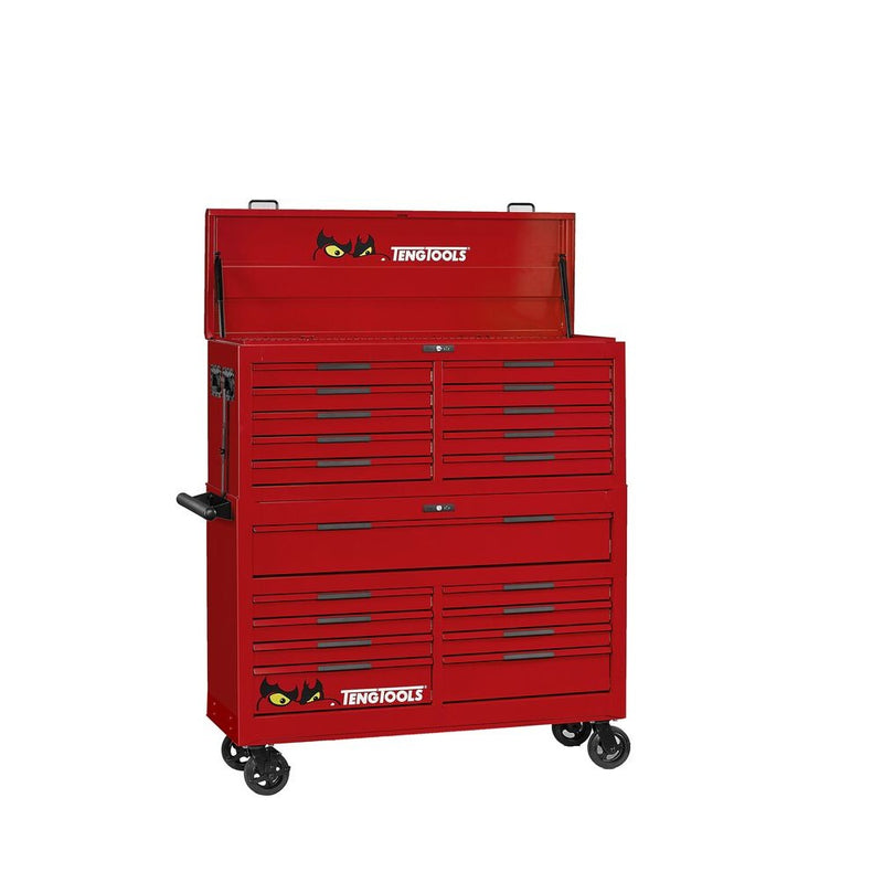 Teng Tools Mobile Tool Storage PRO35™ 53" 19 Drawers Red