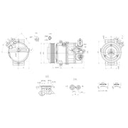 Hella Air Conditioning Compressor 8FK 366 200-361
