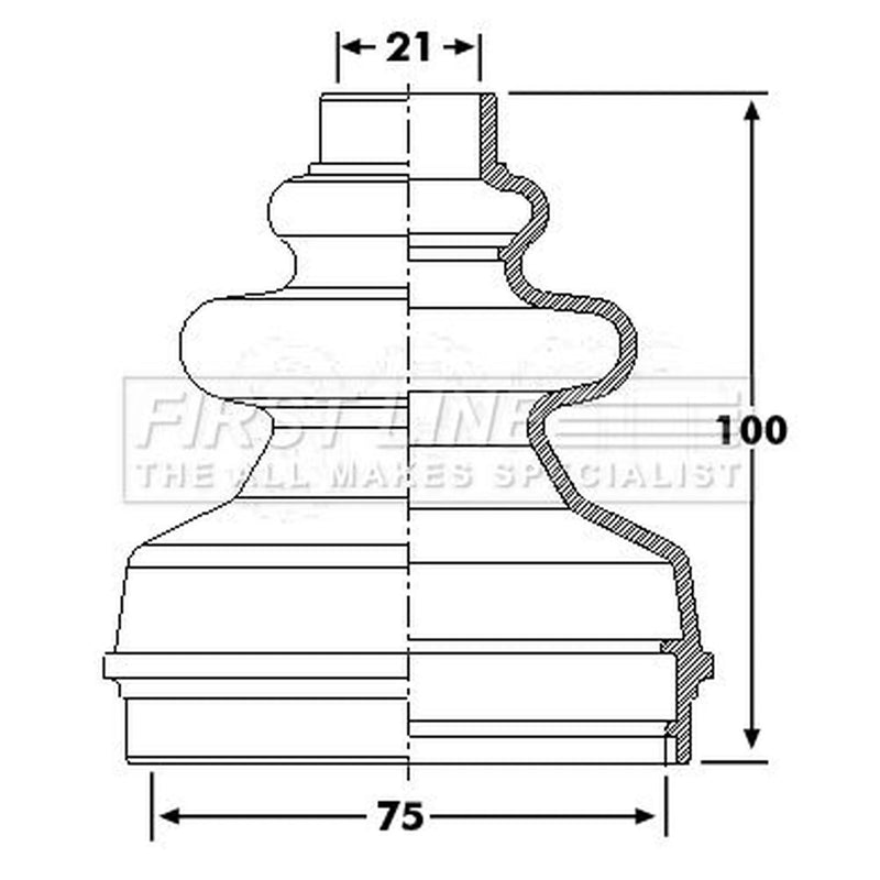 First Line Drive Shaft Bellow Kit Front Left FCB6241