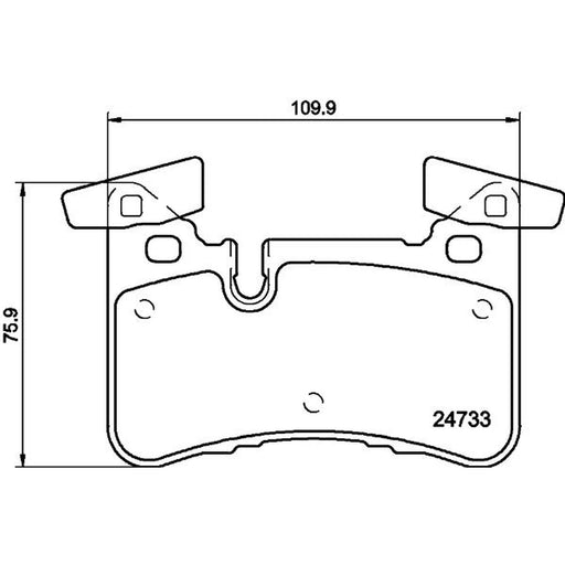 Mintex Rear Brake Pad Set MDB3143