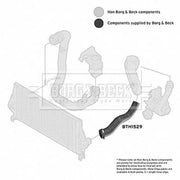 Borg & Beck Intercooler Turbo Charge Air Hose BTH1529