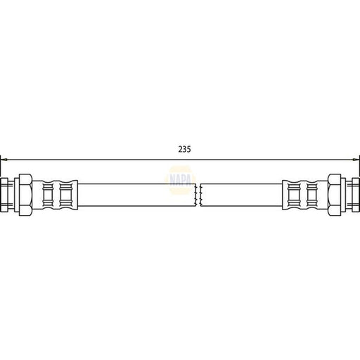NAPA Brake Hydraulic Hose Line Rear NBH1284