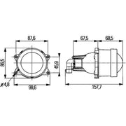 Hella Headlight Headlamp HB3 Right 1KL 998 570-021