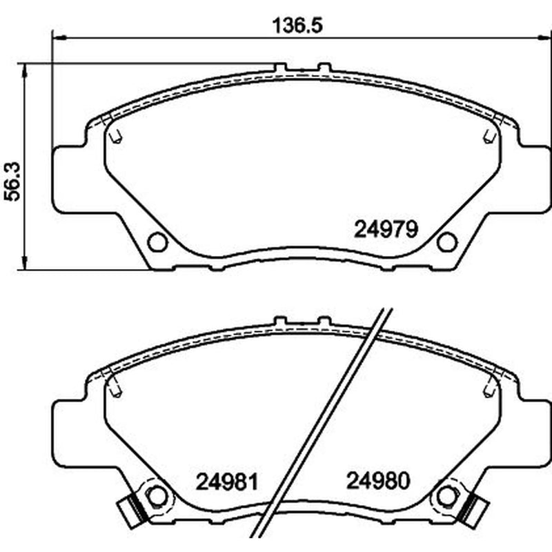 DON Front Brake Pad Set PCP1243