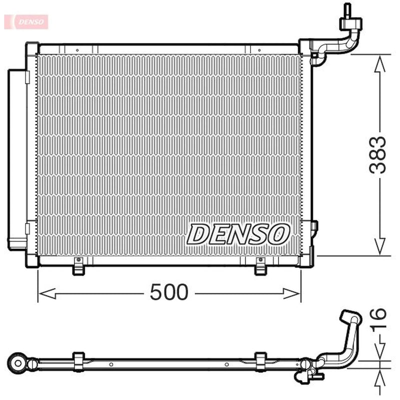 Denso Air Conditioning Condenser DCN10057