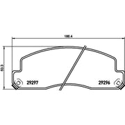 Textar Brake Pad Set 2929601