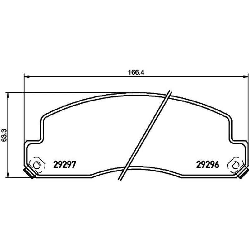 Textar Brake Pad Set 2929601