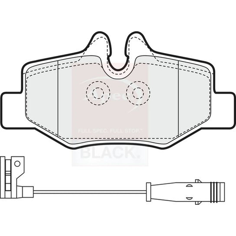 Apec Rear Brake Pad Set PAD1436B