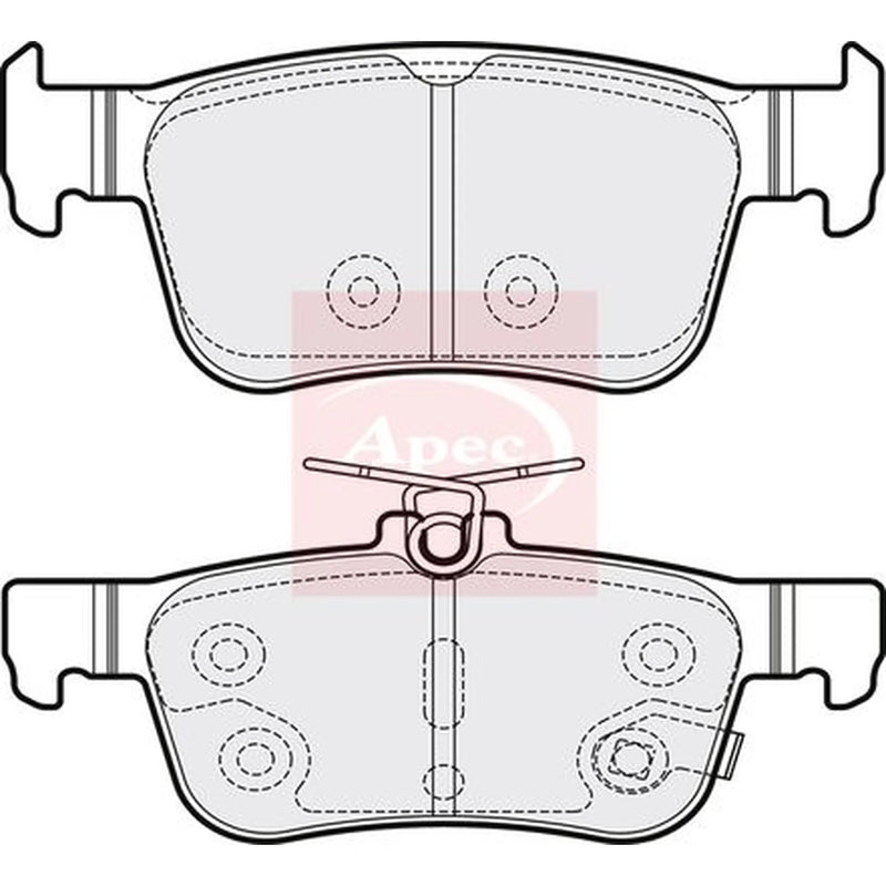 Apec Rear Brake Pad Set PAD2136