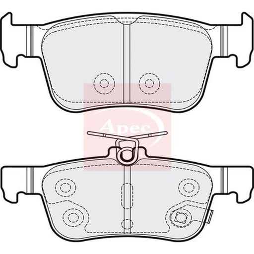 Apec Rear Brake Pad Set PAD2136
