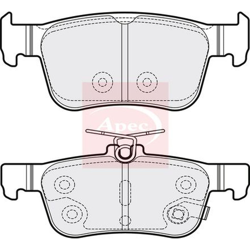 Apec Rear Brake Pad Set PAD2136