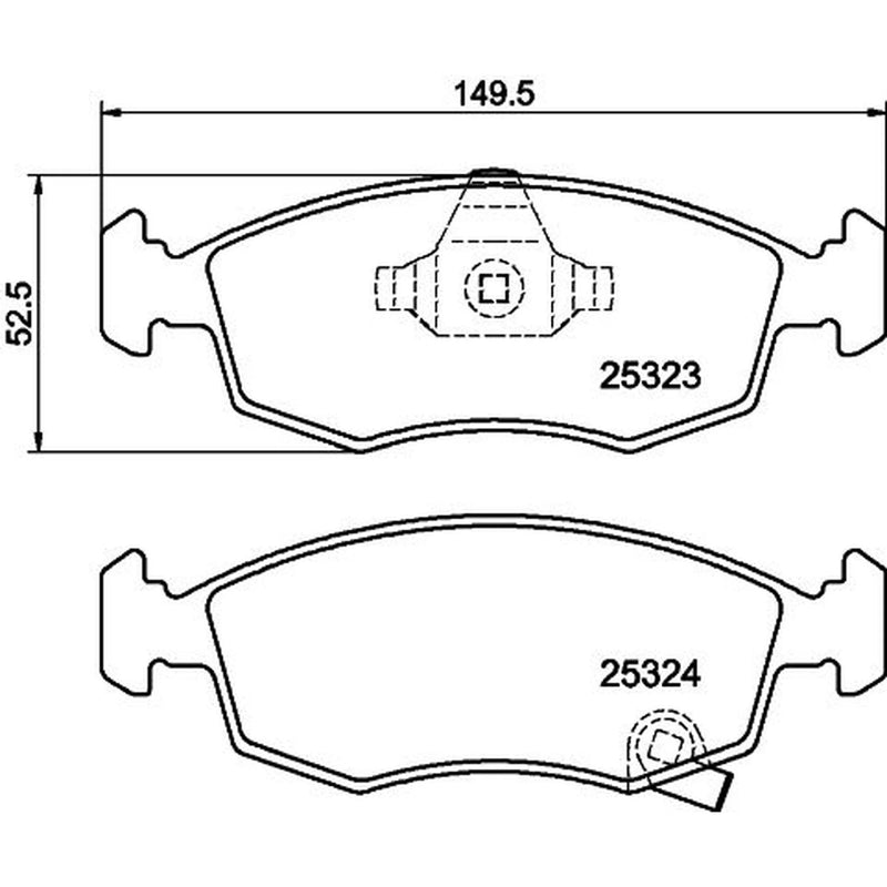 DON Front Brake Pad Set PCP1321