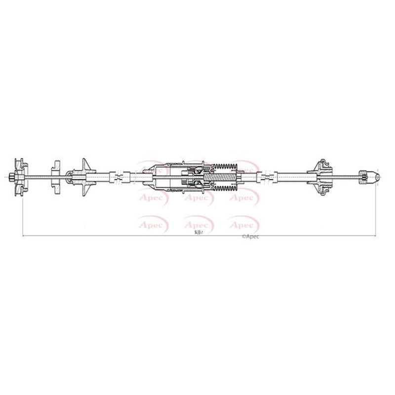 Apec Clutch Control Cable Pull CAB5017