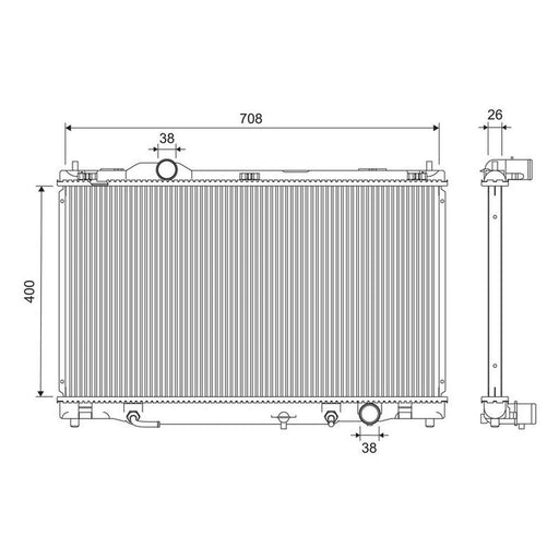 Valeo Engine Radiator 701327
