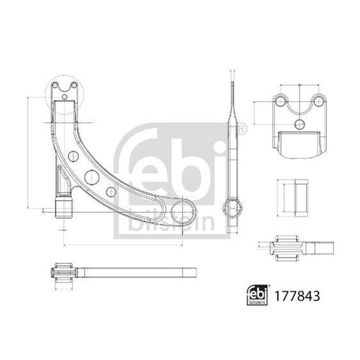 Febi Control/Trailing Arm Front Right 177843