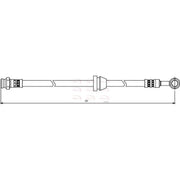 Apec Brake Hydraulic Hose Line Front HOS3822