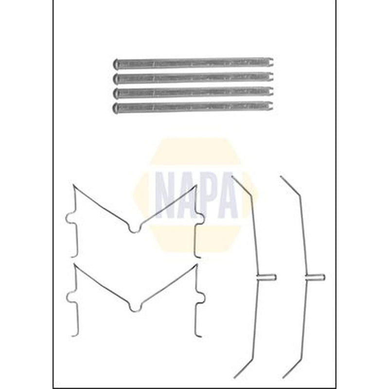NAPA Brake Pad Accessory Fitting Kit Front NFK1221