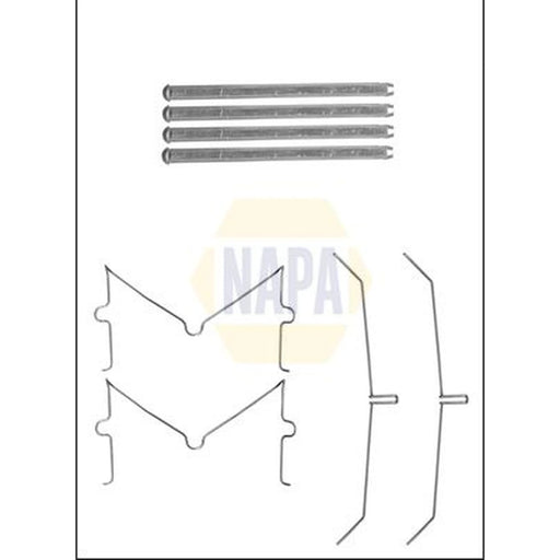 NAPA Brake Pad Accessory Fitting Kit Front NFK1221