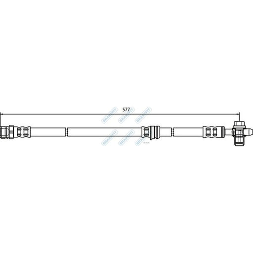 Apec Brake Hydraulic Hose Line Front BHO4128