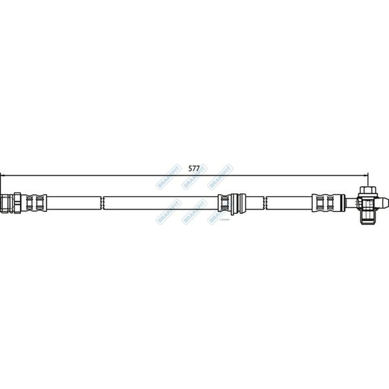 Apec Brake Hydraulic Hose Line Front BHO4128
