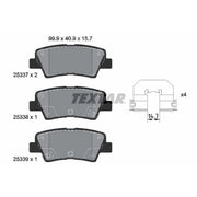 Textar Rear Brake Pad Set 2533703