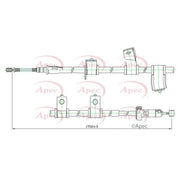 Apec Handbrake Cable Left Rear CAB1690