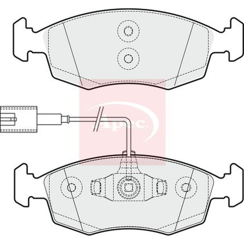 Apec Front Brake Pad Set PAD1845