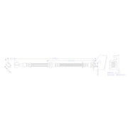 Juratek Brake Hydraulic Hose Line Rear Right JBH1248R