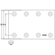 Textar Textar Cv Brake Lining Set 1711502 0309222030 1711502