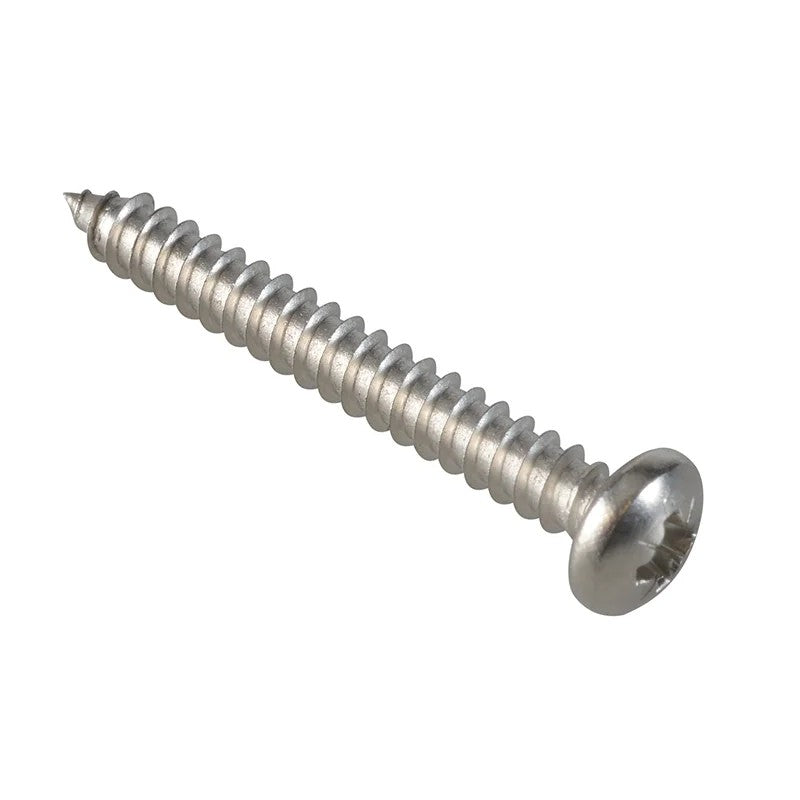 ForgeFix Self-Tapping Screw Pozi Compatible Pan Head SS 1.1/2in x 10 ForgePack