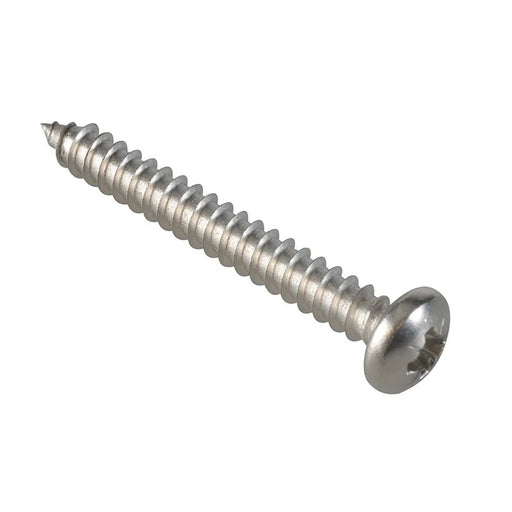 ForgeFix Self-Tapping Screw Pozi Compatible Pan Head SS 1.1/2in x 10 ForgePack