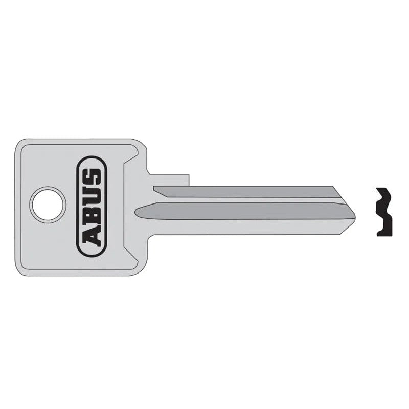 ABUS Mechanical 85/50 50mm +60 Left Hand Key Blank - 10002697-01