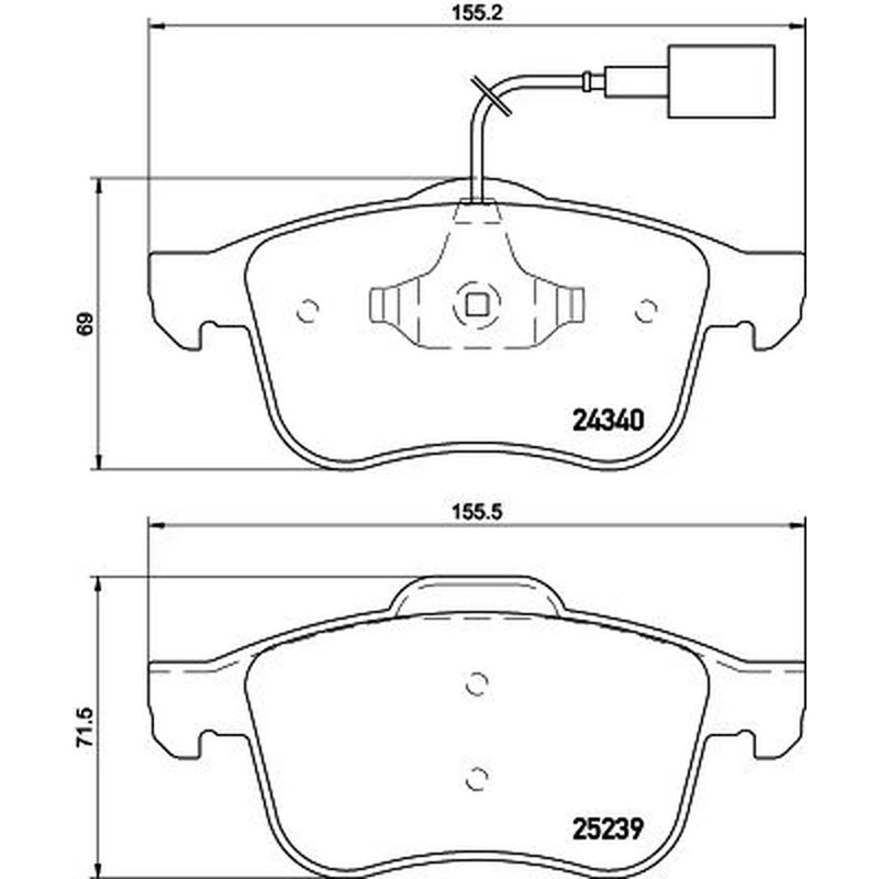 DON Front Brake Pad Set PCP1561