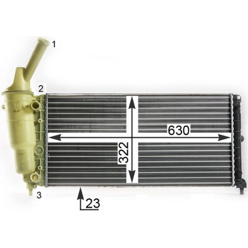 Mahle Engine Radiator CR 2008 000P