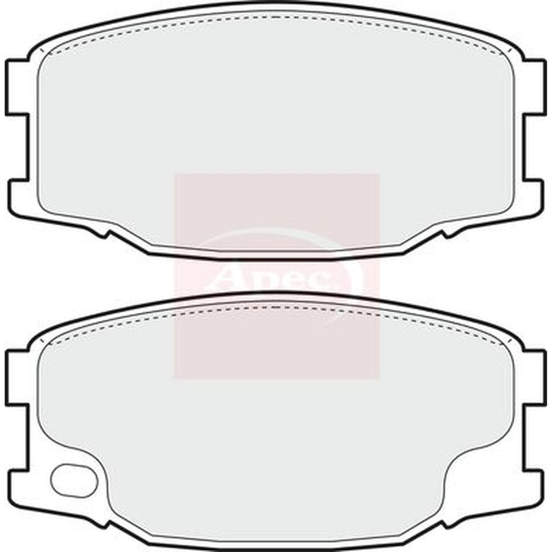 Apec Brake Pad Set PAD1361
