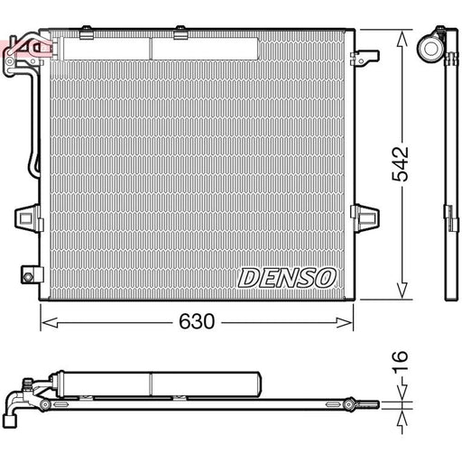 Denso Air Conditioning Condenser DCN17057