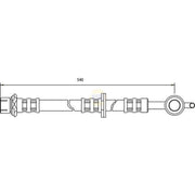 NAPA Brake Hydraulic Hose Line Front Left NBH1115