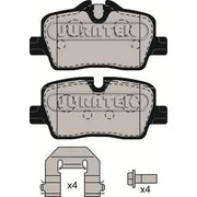 Juratek Rear Brake Pad Set JCP8595