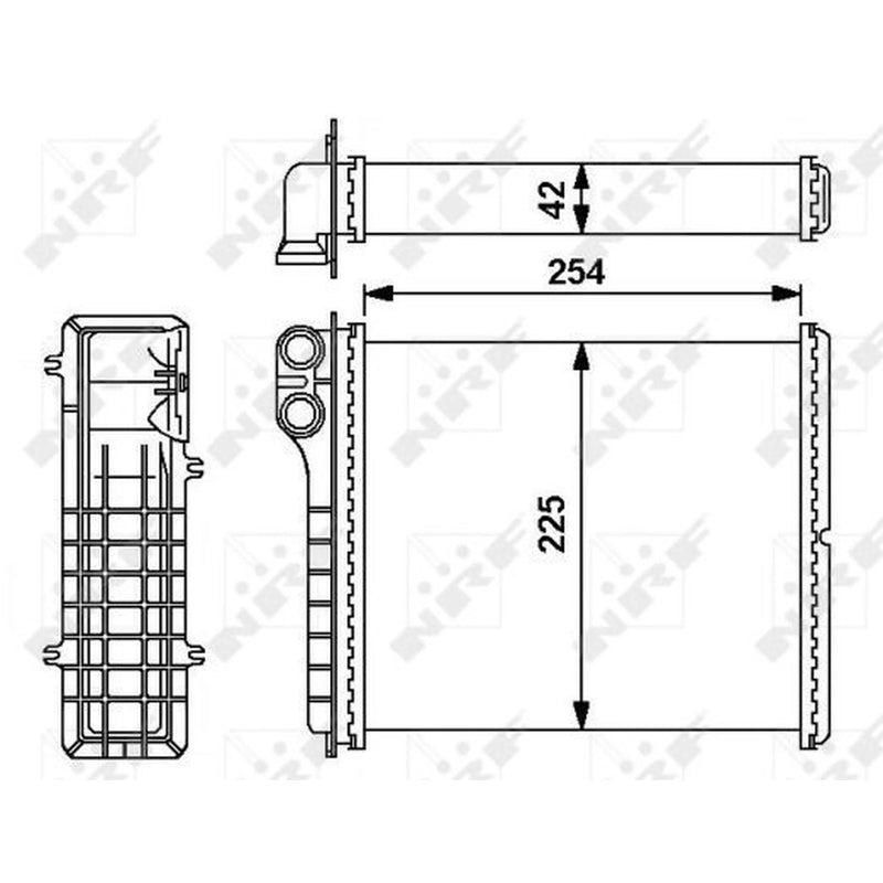 NRF Heater Matrix Core Heat Exchanger 54239