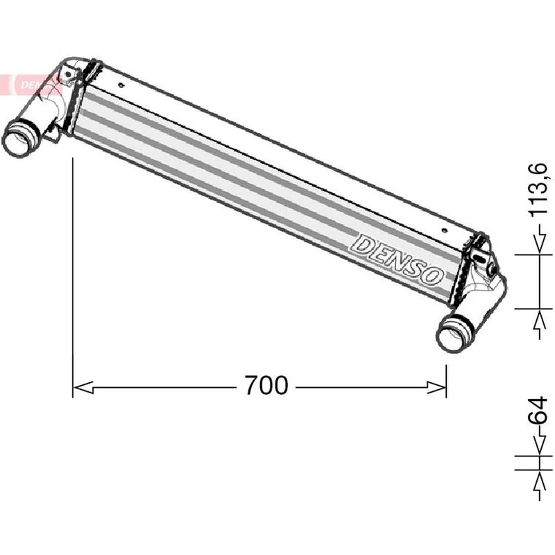 Denso Intercooler (Charge Air Cooler) DIT06010
